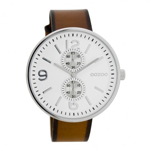 Zeitenwechsel – neue Uhren für die richtige Uhrzeit OOZOO TIMEPIECES UHR COGNAC-SILBER C7076C7076
