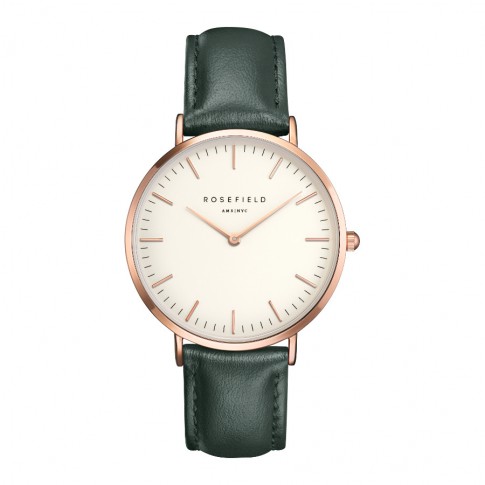 Zeitenwechsel – neue Uhren für die richtige Uhrzeit ROSEFIELD THE GRAMERCY WHITE GREEN ROSE GOLD UHR BWGER-B16BWGER-B16