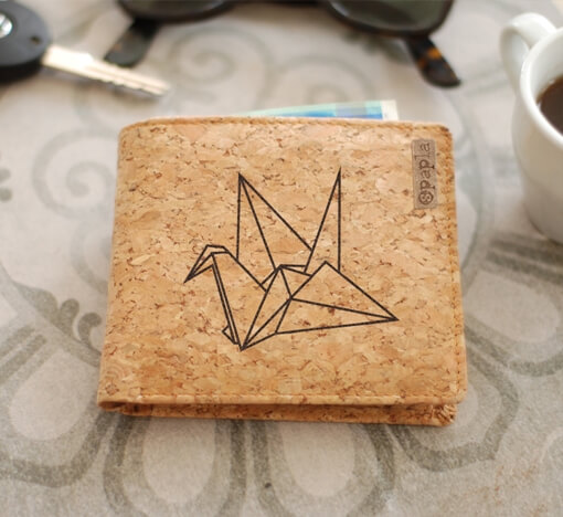 Weihnachtsgeschenke für Kork-Liebhaber Geldbörse Origami Bird Animi Causa
