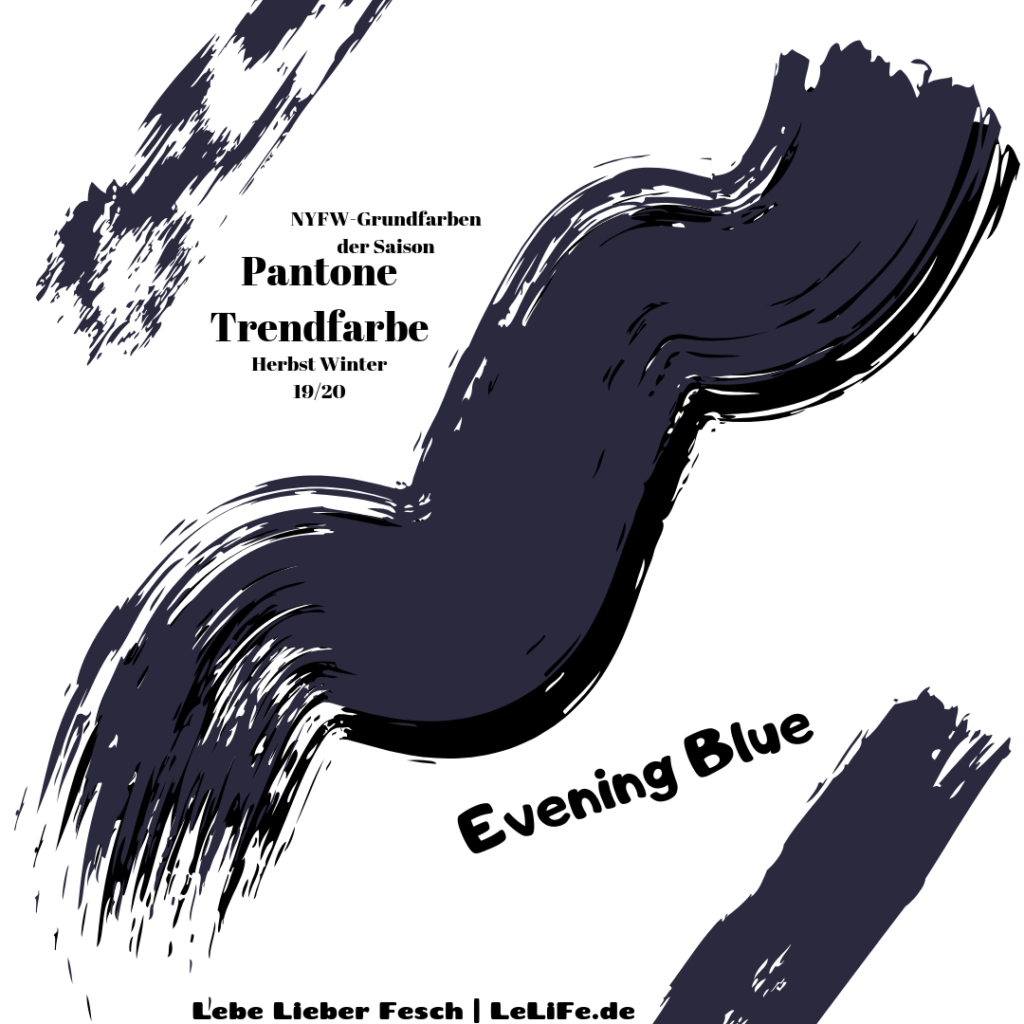 Pantone Grundfarbe Trendfarbe Evening Blue