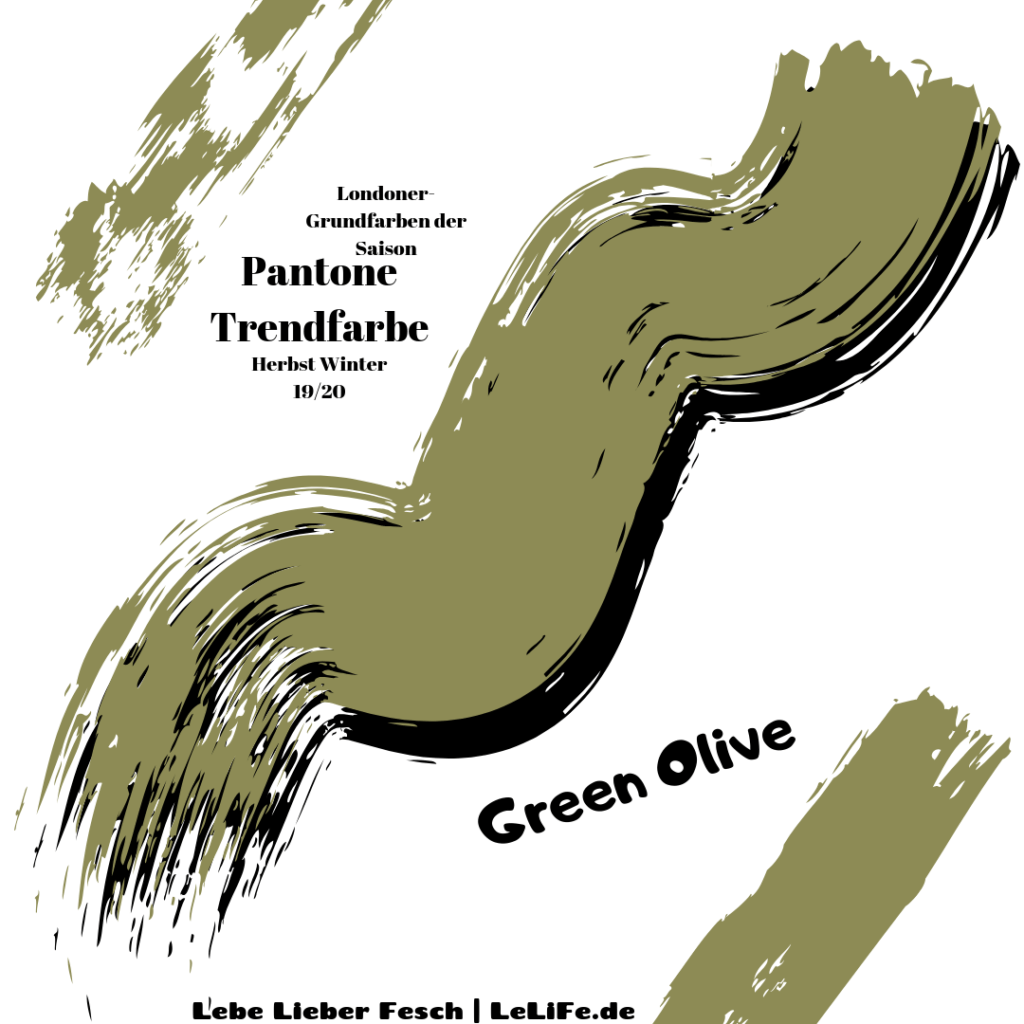 Pantone Grundfarbe Trendfarbe Green Olive
