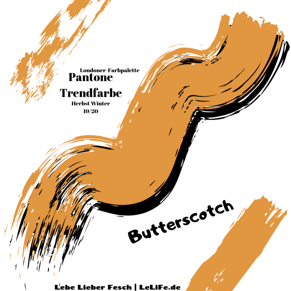 Pantone Trendfarbe Butterscotch
