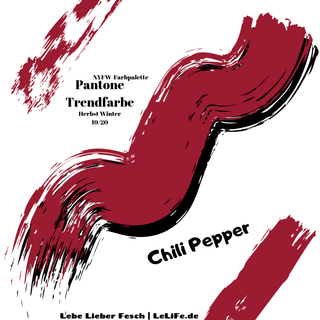 Pantone Trendfarbe Chili Pepper