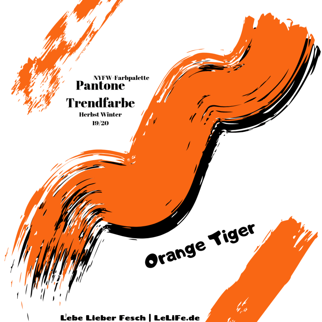 Pantone Trendfarbe Orange Tiger