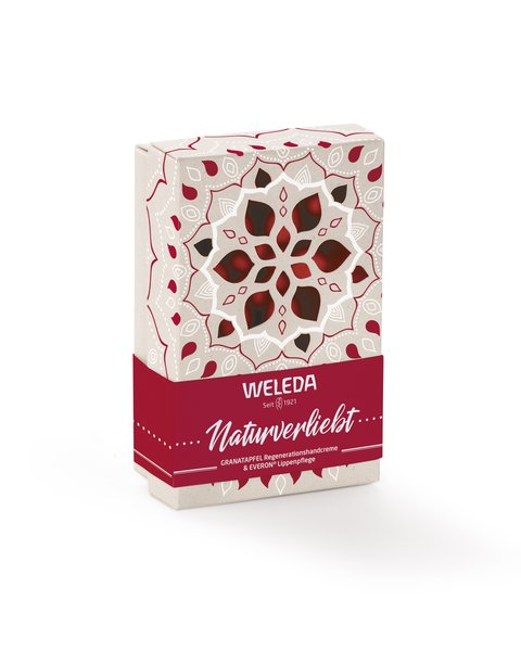 Geschenkideen mit Weleda - Geschenksets für die Hautpflege geschenkset naturverliebt granatapfel