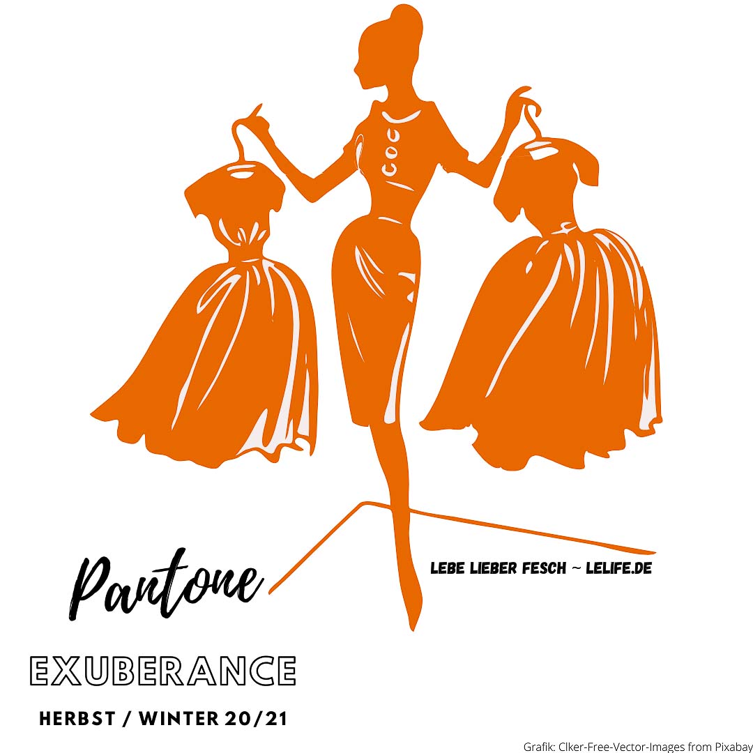 Pantone Trendfarben Herbst Winter 2020/21 Exuberance orange London