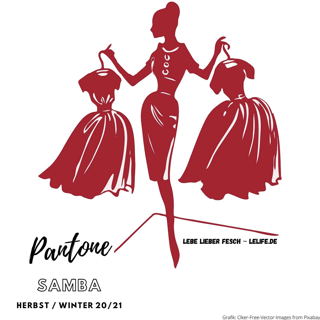 Pantone Trendfarben Herbst Winter 2020/21 Samba London Rot