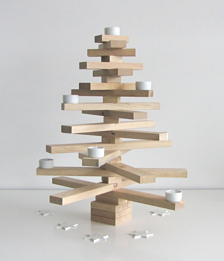 Weihnachten auf skandinavisch: natürlich schöne Deko aus Holz