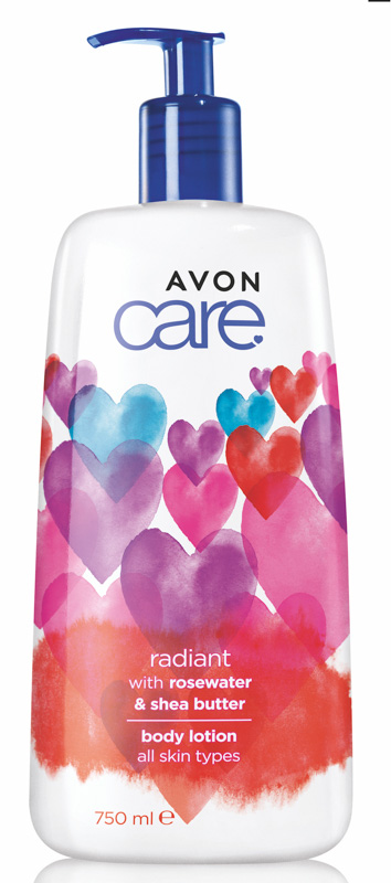 Avon präsentiert kleine Aufmerksamkeiten zum Verlieben care radiant bodylotion