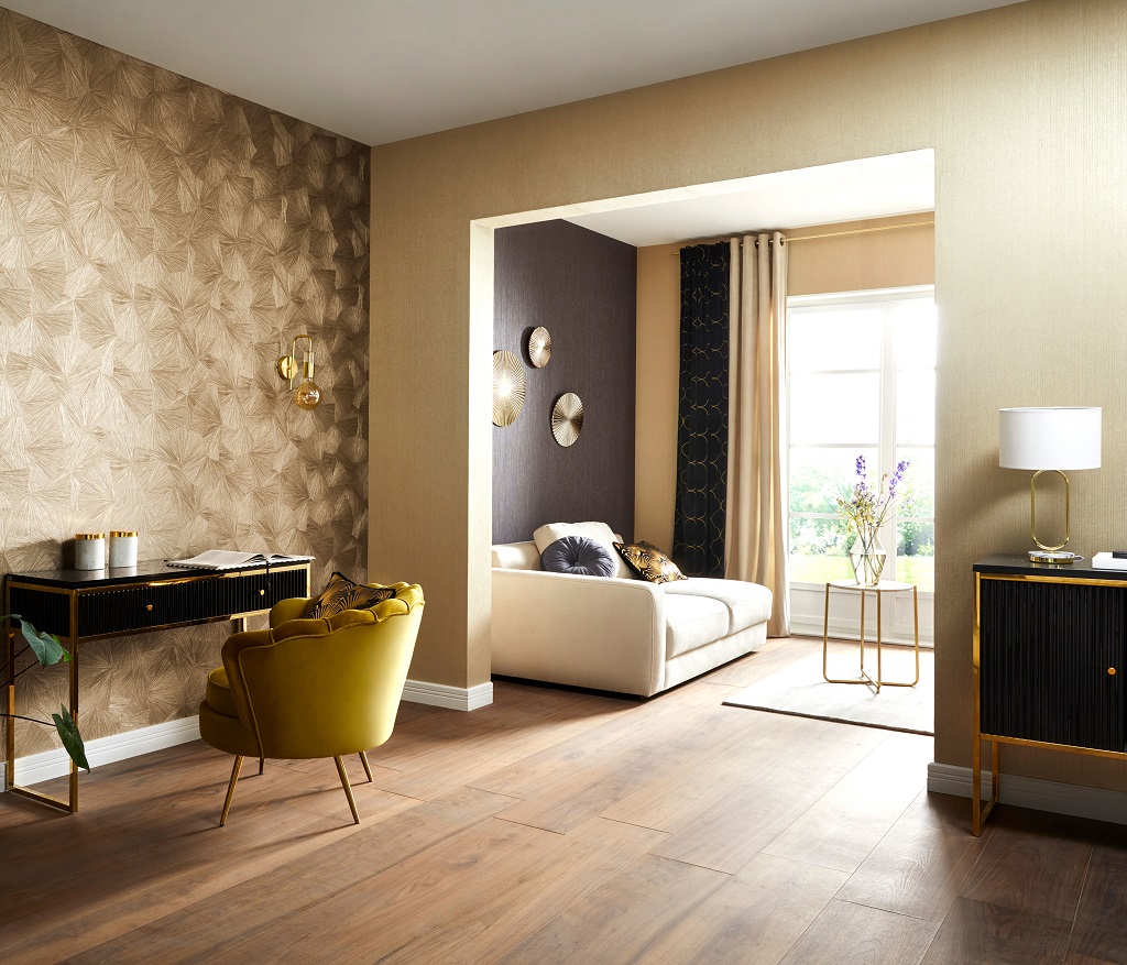 Tapeten Trends 2022 für Küche & Flur & Wohnzimmer natürlicher Luxus Erismann Fashion for Walls