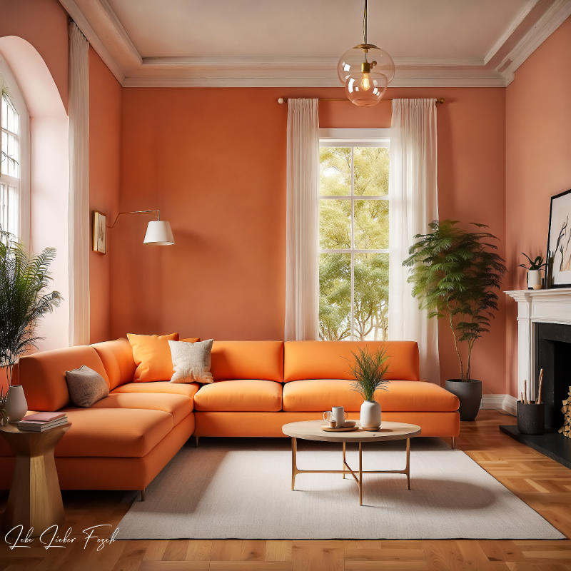 Apricot Crush – Die Farbe des Jahres 2024 Wandfarben 2024 - Trendfarben für Wohnen und Wand