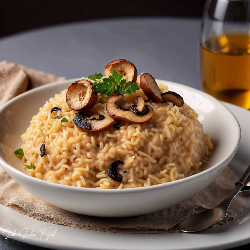 Risotto mit Pilzen und Trüffelöl Genussvoll durch die kalte Jahreszeit starten mit 10 leckeren Rezeptideen