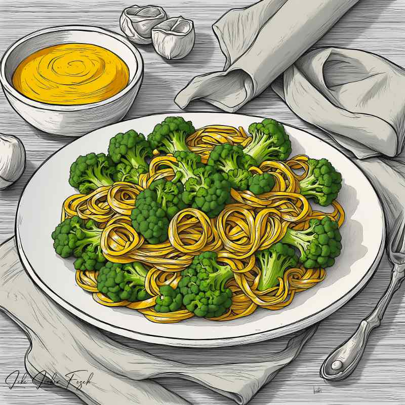 Brokkoli-Pesto-Nudeln Leichte und gesunde Mahlzeiten zum Genießen für den Frühling
