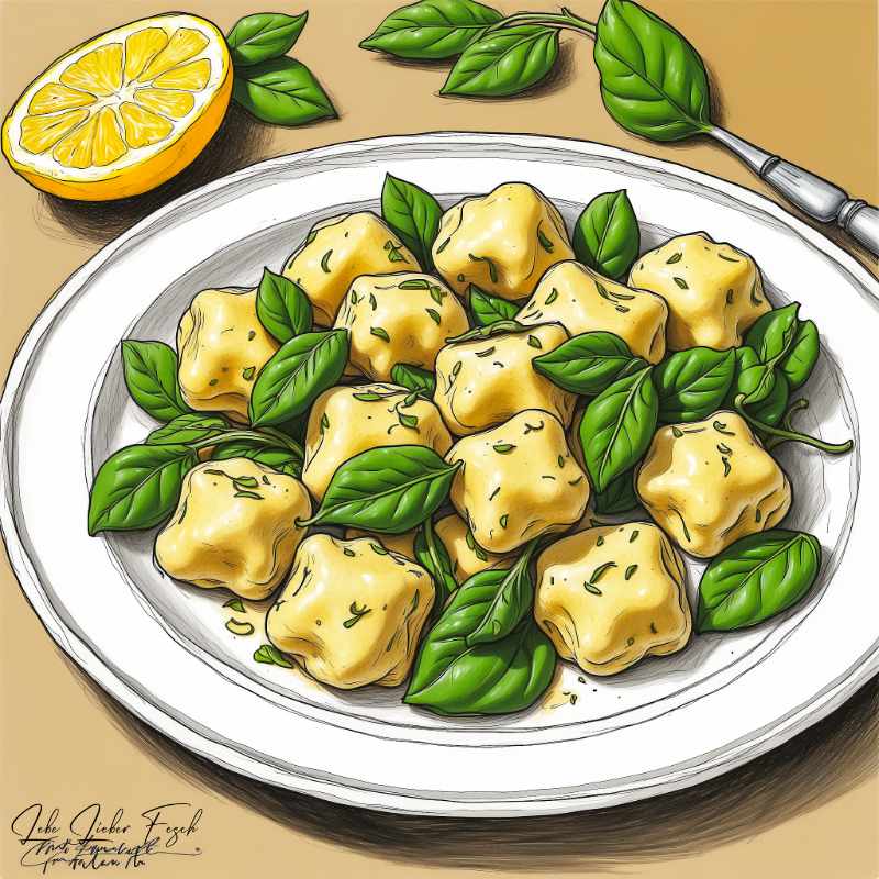 Ricotta-Gnocchi mit Spinat und Zitronenbutter Leichte und gesunde Mahlzeiten zum Genießen für den Frühling