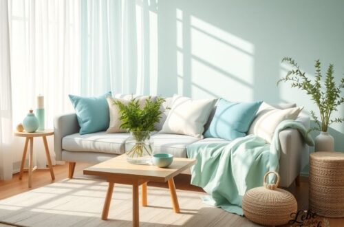 Aura Blue und Jelly Mint Trendfarben Stimmung Atmosphäre Wohntrend