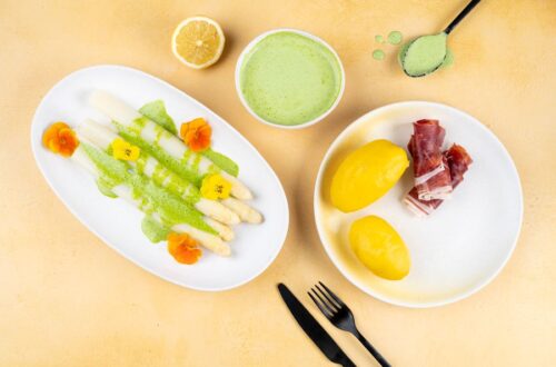 Wenn Frühling auf dem Teller landet: Spargel mit Bärlauchsoße für leichte Tage, Rezept & Bild: BVEO, Ariane Bille
